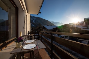 Balkon mit aussicht