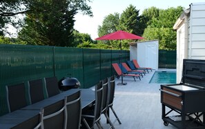 Outside Dining Table and Chairs (12 chairs and 2 tables)