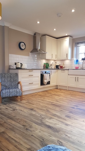 Open plan kitchen & sitting room