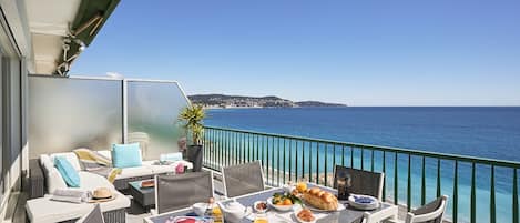 Incredible views over the Promenade des Anglais. 