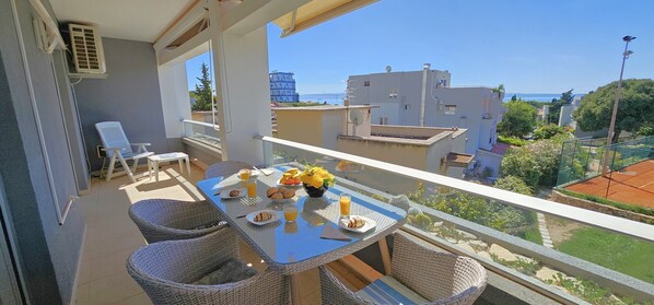 Sea view from the balcony