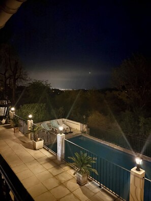 Pool at night