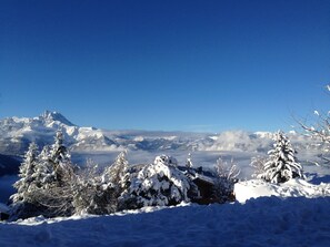 Views from the chalet in winter