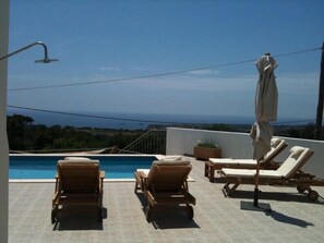 Outdoor shower with a view!