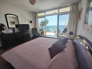 Sea view from the bed (master bedroom)