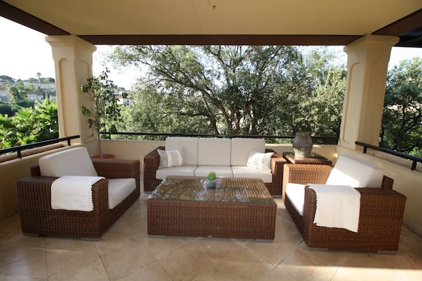 Part of our private terrace.
