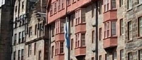 External- all windows overlook the Royal Mile