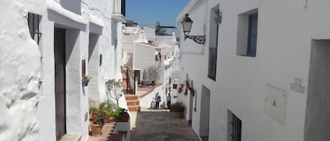 Looking down Armargura at our side terrace