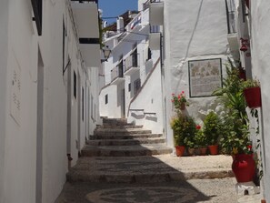 Looking up Armargura at our juliette balconies
