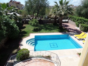 Garden from upstairs balcony