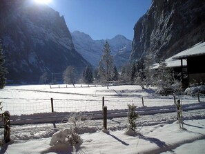 The view from the apartment in Winter