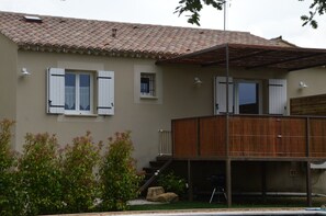 Gite vu de la piscine