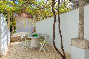 Shaded terrace