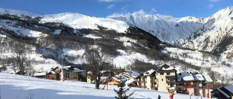 View of Piste from balcony