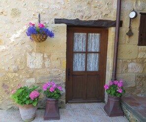 The gite kitchen door