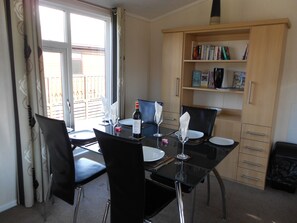 The dining area in the lodge