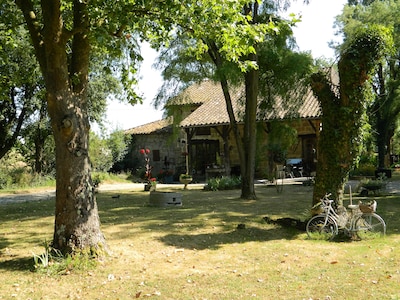 A 200 year old house attached to an 11th century water mill in peaceful gardens.