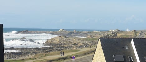 Utsikt mot havet/stranden