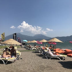 Mountains, sand & sea: Surf Beach - 5-6 minutes walk from villa.
