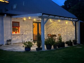 Covered dining area