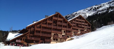 Our penthouse apartment is at the apex of the right-hand building in this photo