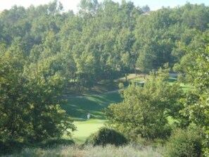 View from the balcony on the Golf of Terre Blanche