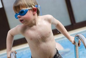 Young Harvey in the Pool