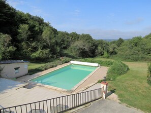 The large swimming pool with wonderful views