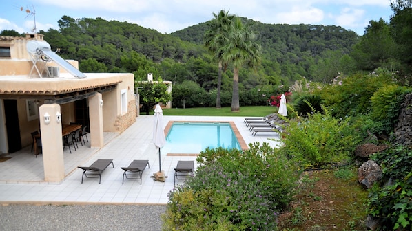 Vista terraza piscina