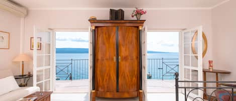 main bedroom with antique closet