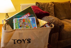 Plenty of toys and games for adults and children alike.