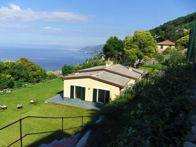 La Pacecca- Villa con gran jardín y una vista impresionante del Golfo de Camogli.