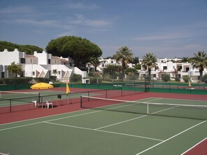 View of the tennis courts