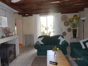 Living Room. Large smart TV and DVD.