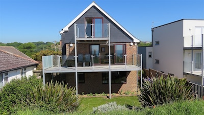 Lovely large, detached beach house with stunning sea views