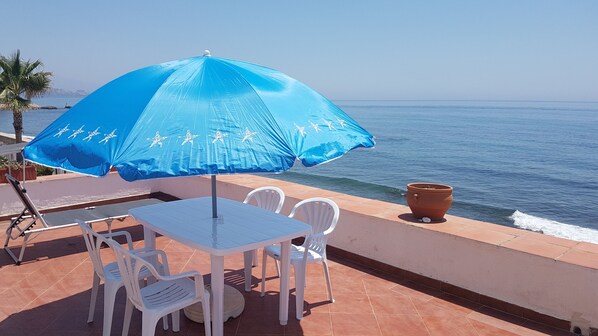 top terrace onto the sea