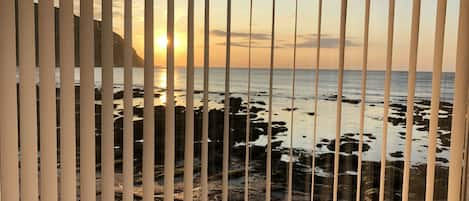 Picture window at Seafront Cottage