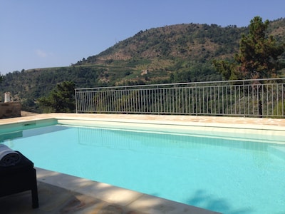 Enjoy nature in all privacy with pool. Beautiful view on vinyards and sea.