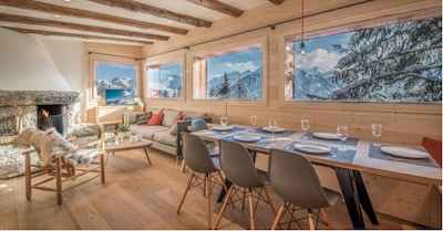 Courchevel 1850, renoviertes Chalet 45 Meter von den Pisten und Liften entfernt