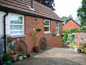 Apartment and courtyard.