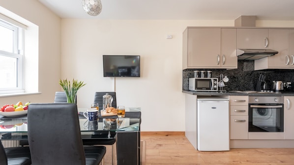 Kitchen with dining area