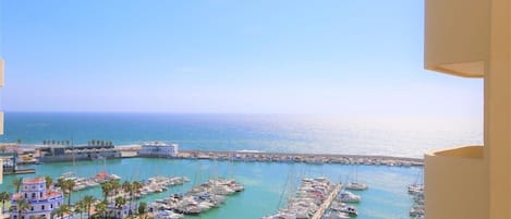 Amazing sea views from the balcony of this apartment