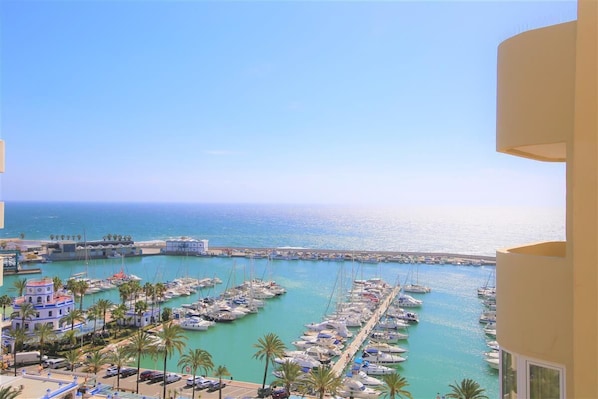 Amazing sea views from the balcony of this apartment