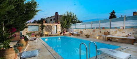 Communal swimming pool in the complex