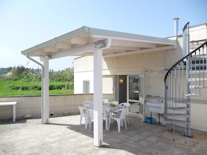 The main terrace is perfect for al fresco dining