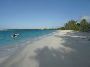 Hoopers bay beach from in front of our house