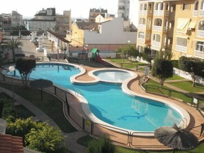 view of pool from Bedroom Balcony