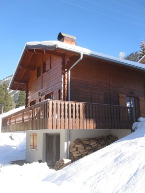 Chalet in winter