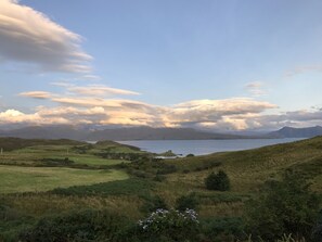 View from the cottage - overlooking Knock Castle in the bay