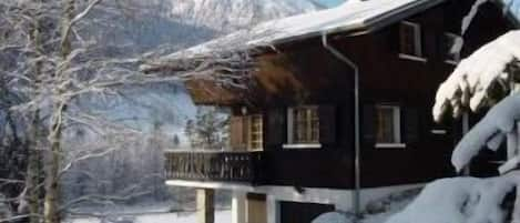 Chalet in winter